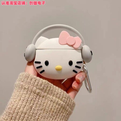适用OPPO Enco R4蓝牙耳机套卡通硅胶可爱听音乐kt猫创意软OPPOr4