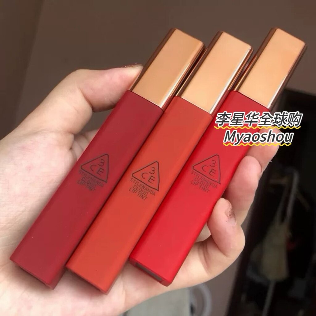 韩国3CE云朵唇釉丝绒哑光雾面口红铁锈红IMMANENCE/Needful番茄色
