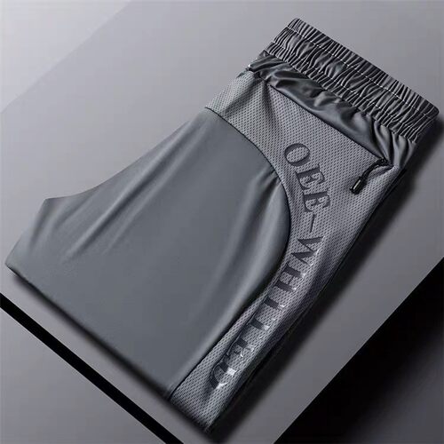 干活穿的夏季休闲裤男速干裤冰丝裤子男款夏天网眼薄款直筒裤夏裤