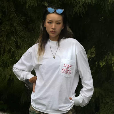ABDP美式运动休闲圆领棉长袖T恤