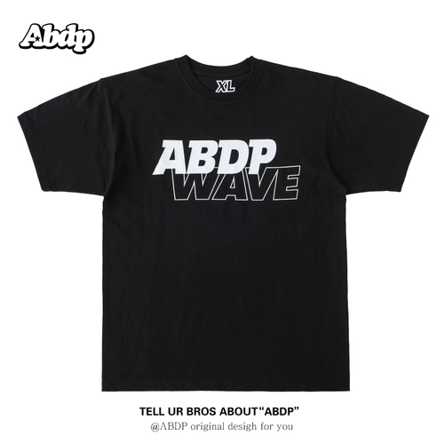 ABDP 23SS Американский случайный баскетбольный хлопок с коротким -насыщенным спортивным уличным трендом мужчины и женщины чистый цвет круглый шее тренд T t