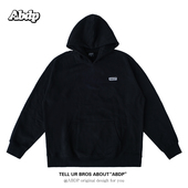 克重510 重磅水洗连帽卫衣落肩刺绣宽松休闲运动帽衫 ABDP新款 美式