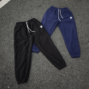 ABDP秋冬摇粒绒卫裤刺绣logo美式宽松收口加绒运动休闲裤长裤