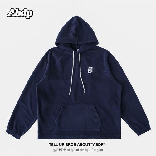 ABDP美式宽松运动休闲摇粒绒卫衣