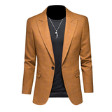 镂空图2025新款男士休闲西服时尚修身西装单西外套DX6933P165，男装西服套装，电商D216