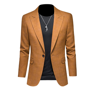 镂空图2025新款男士休闲西服时尚修身西装单西外套DX6933P165,男装西服套装,电商D216