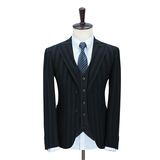 送领带男士商务休闲西服套装三件套礼服套装S-5XL-6104P280，男装西服套装，电商D216