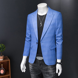 镂空图2025新款男士休闲西服时尚修身西装单西外套DX6929P165，男装西服套装，电商D216