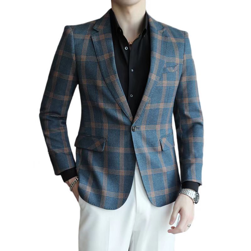 模特图长期做2025年男士春季休闲西装单西外套DX6130P165,男装西服套装,电商D216