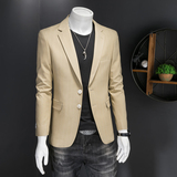 镂空图2025新款男士休闲西服时尚修身西装单西外套DX6923P165，男装西服套装，电商D216