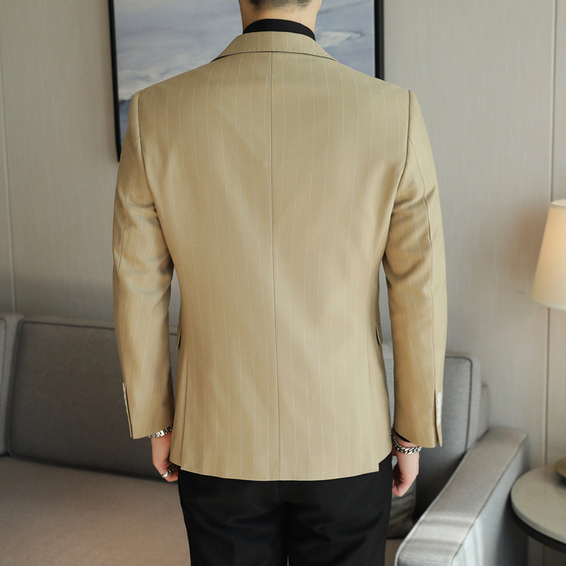 人模图2025新款男士二粒扣西服时尚修身西装单西外套6923P165,男装西服套装,电商D216