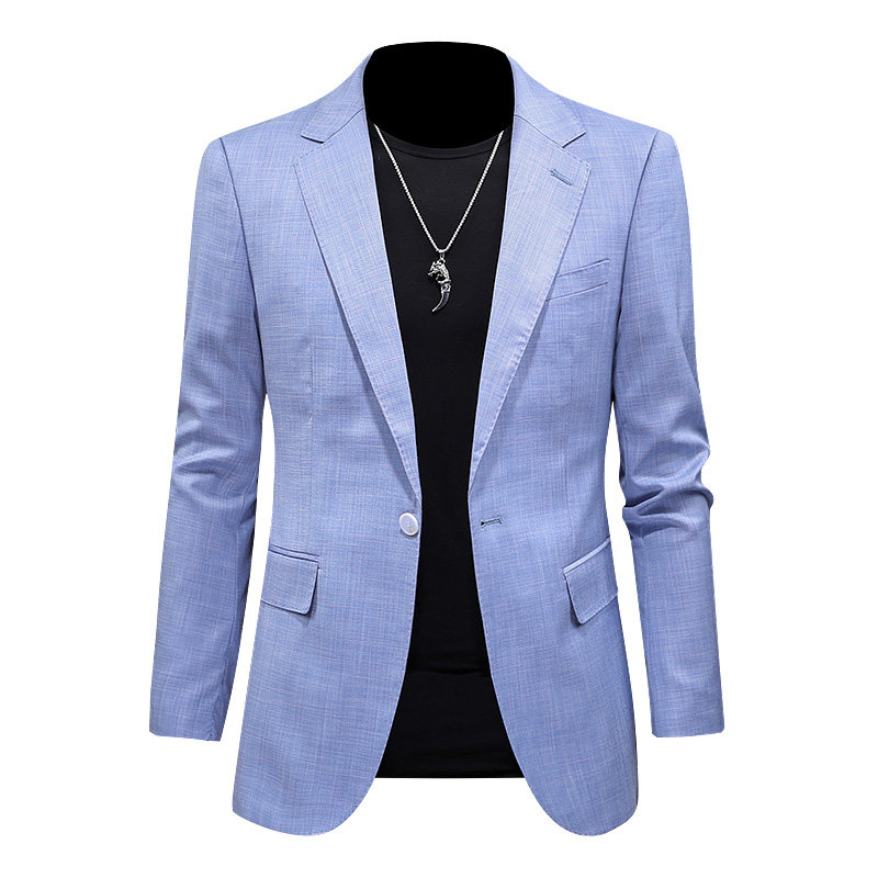 镂空图长期款S-5XL男士青年修身休闲西装单西外套DX6113P165，男装西服套装，电商D216