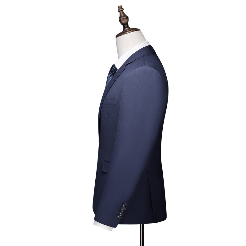 M-6XL外贸西服套装三件套修身一粒扣2边开叉男士西装7001P190,男装西服套装,电商D216
