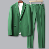 男士休闲西装修身西服套装二件套衣服+裤子LJT6996P240，男装西服套装，电商D216