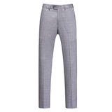 镂空图男士休闲西服套装三件套时尚修身礼服格子西装SJT6935P300，男装西服套装，电商D216