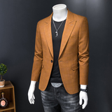 镂空图2025新款男士休闲西服时尚修身西装单西外套DX6933P165，男装西服套装，电商D216