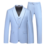 镂空图男士休闲西服套装三件套时尚修身礼服条纹西装SJT6931P300，男装西服套装，电商D216