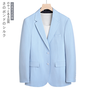 挂拍图-2025年男士西服上衣青年时尚休闲西装单西外套6837P165图片