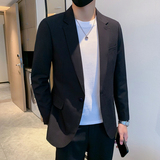 模特图-男士休闲西服韩版修身西装单西外套F6160P165，男装西服套装，电商D216