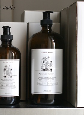 「pata studio」原创 空瓶｜玻璃分装瓶按压式 大容量