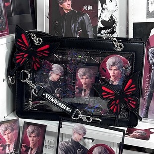 芋泥优优 小号迷宫蝴蝶 原创哥特风痛包单肩斜跨暗黑系吧唧托特包