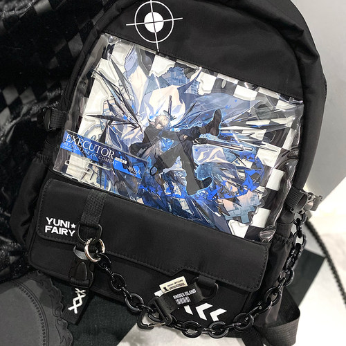 芋泥优优新款棋盘格双肩桶包