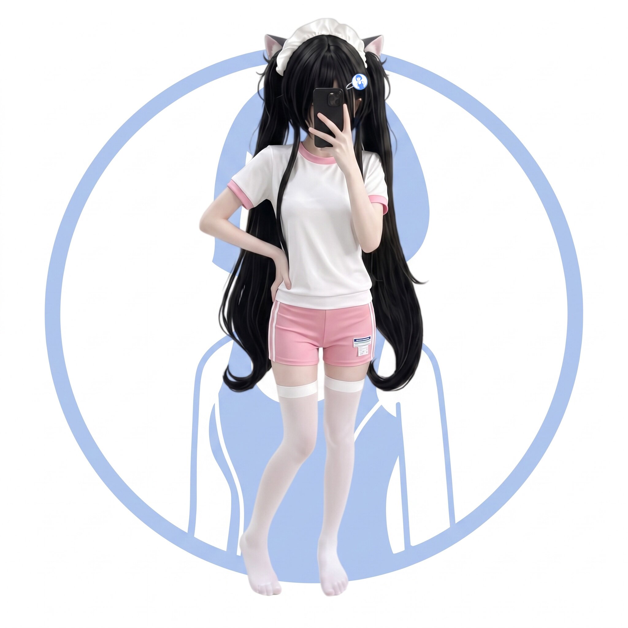 日系可爱少女粉色体操服学生校园运动服cos动漫二次元分体泳衣女