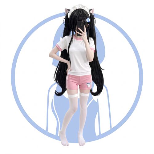日系可爱少女粉色体操服学生校园运动服cos动漫二次元分体泳衣女