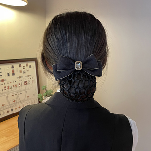 护士女头花职业发网复古宫廷风工作盘发网兜空姐银行发饰2025新款