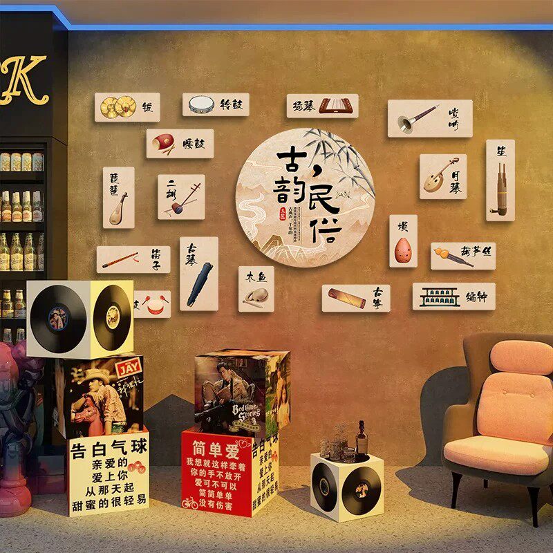 钢琴家装饰画艺术培训班文化墙贴画乐器海报学校音乐教室布置装饰