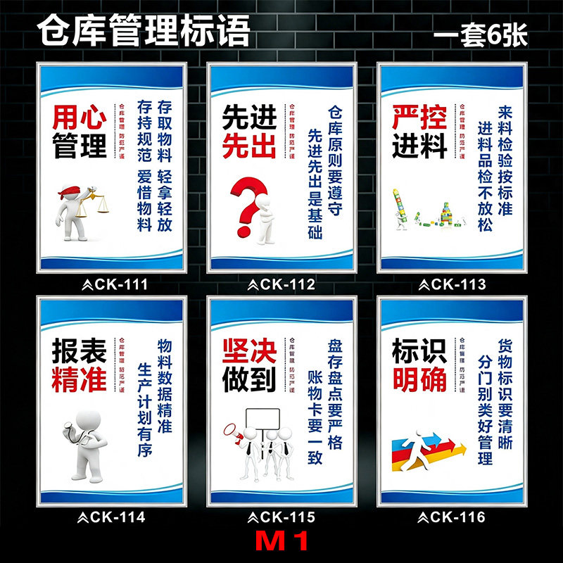 工厂车间品质管理安全生产挂图仓库管理展板企业文化标语挂画定制