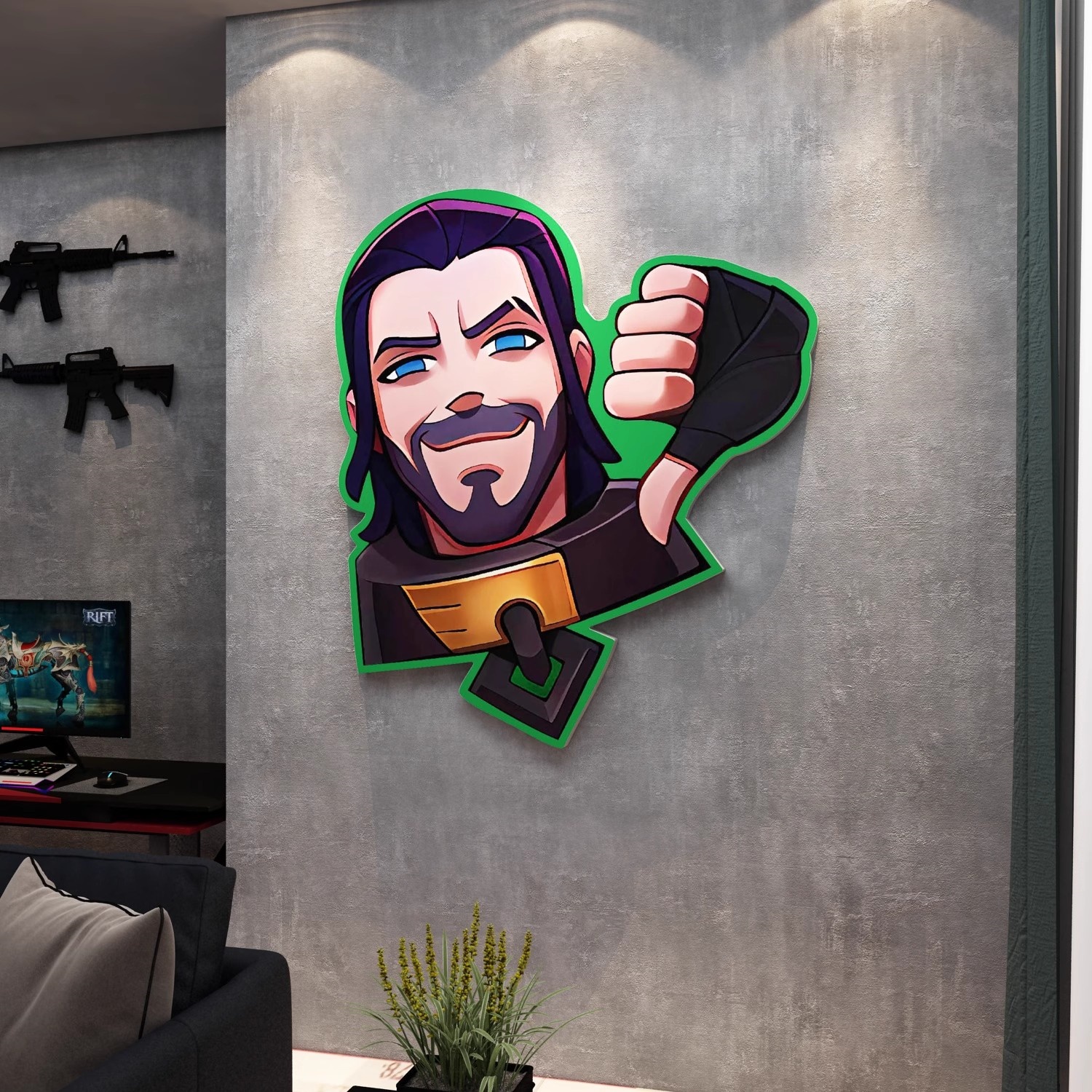 电竞房间装饰酒店英雄联盟海报背景墙布置LOL网吧咖墙面弱爆贴纸