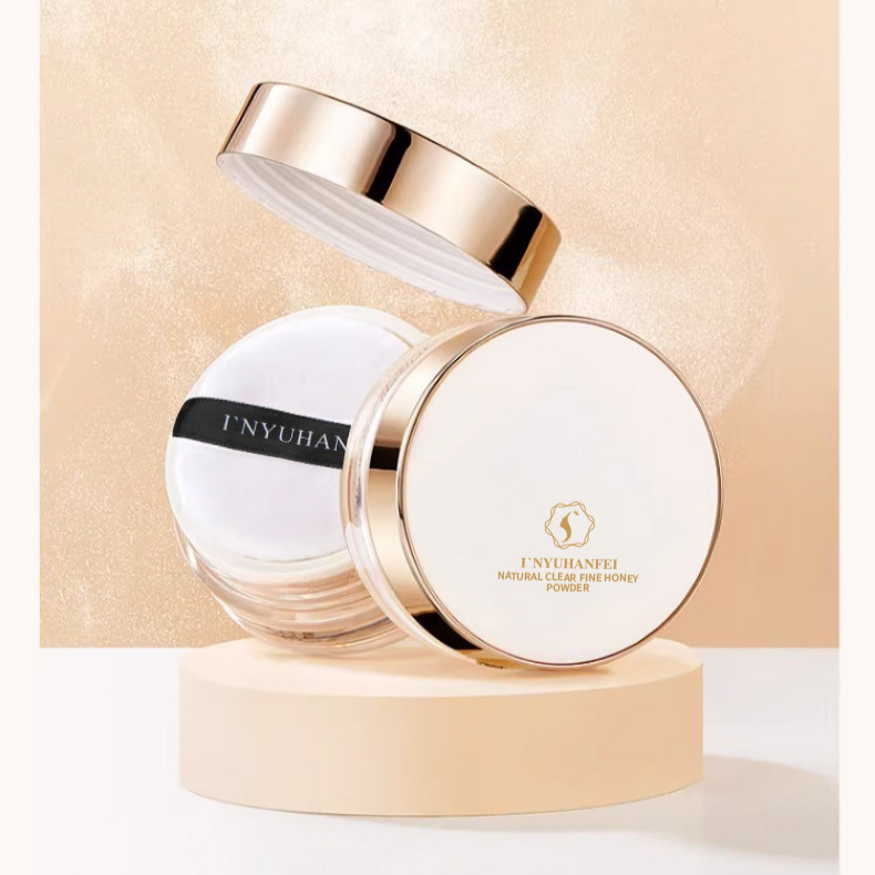 影语菡妃定妆粉散粉蜜粉不易脱妆服帖遮瑕粉底妆亮颜修容跨境彩妆