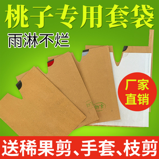 桃子专用套袋水果套袋防虫防鸟黄桃水蜜桃蟠桃油桃果树包果袋纸袋