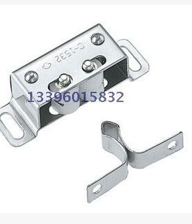 箱型滚轮门碰 不锈钢只需按压即锁定 单触门碰锁 C-1532同款门碰