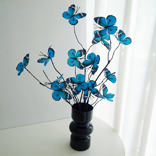 摆设假花仿生蝴蝶高级感客厅餐桌