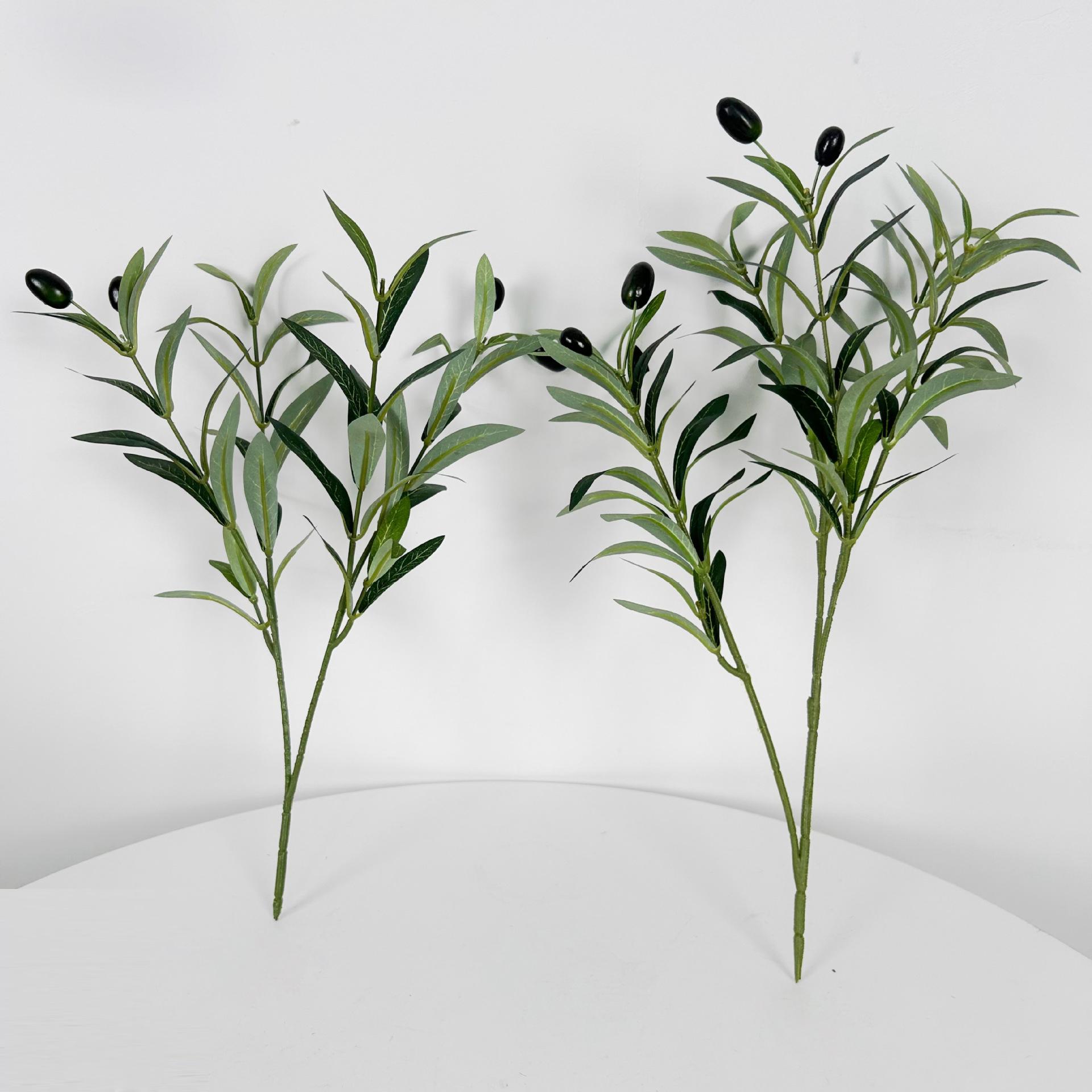 仿真橄榄枝假花摆件摆件