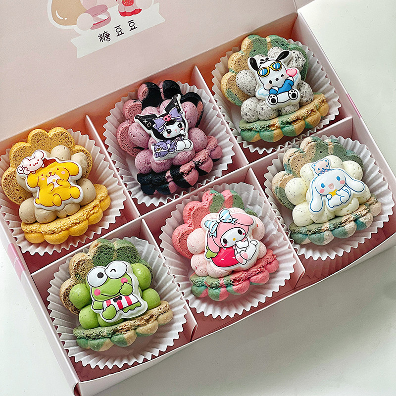 顺丰可爱卡通马卡龙高档零食网红甜品西式糕点零食下午茶