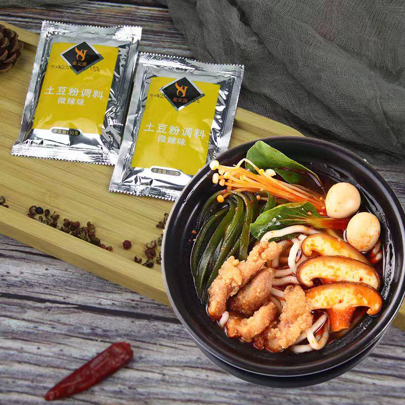 金义源商用土豆粉调味料28g刀削面米线麻辣烫一次性酱类调料包
