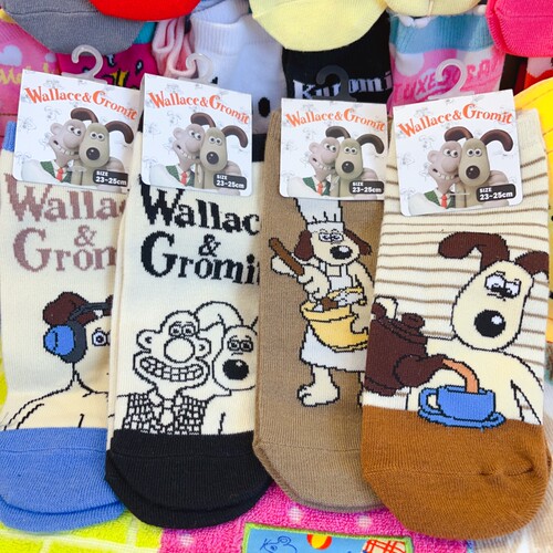 出口卡通Wallace & Gromit超级无敌掌门狗可爱短筒袜女袜女士袜子