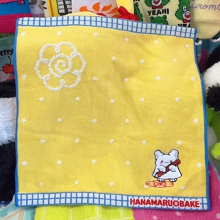 新品出口小幽灵花丸可爱卡通方巾花丸鬼鬼方巾小毛巾洗脸巾擦手巾