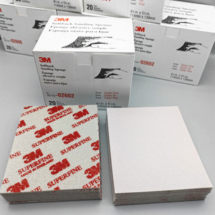 2602砂纸 2601 3M2602海绵砂500 600目06895塑胶模型打磨海绵2600