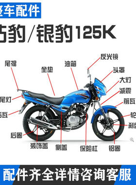 摩托车豪爵钻豹银豹HJ125K