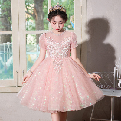 公主裙女童高端礼服生日宴花童婚