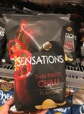 现货荷兰lays SensationsThai Sweet Chilli泰式甜辣薯片