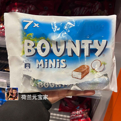 荷兰bounty进口椰蓉夹心巧克力