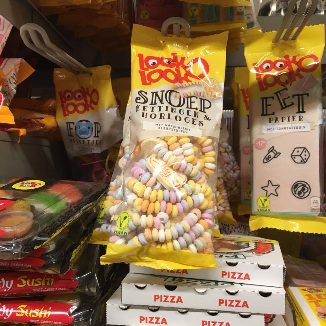 现货荷兰儿童项链糖果Lookolook项链手表糖果串珠首饰礼物糖新奇