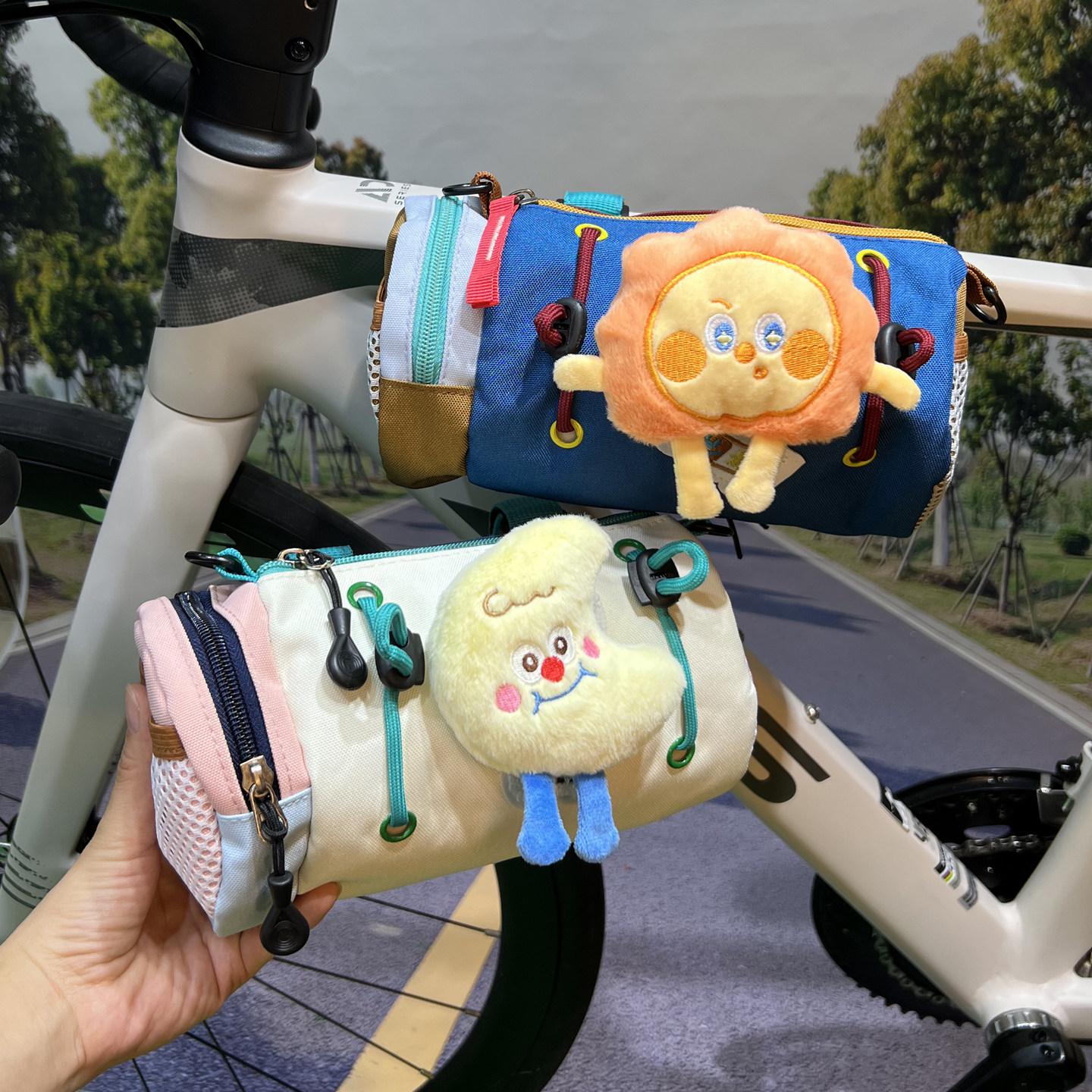 儿童自行车挂包车头包大容量图片