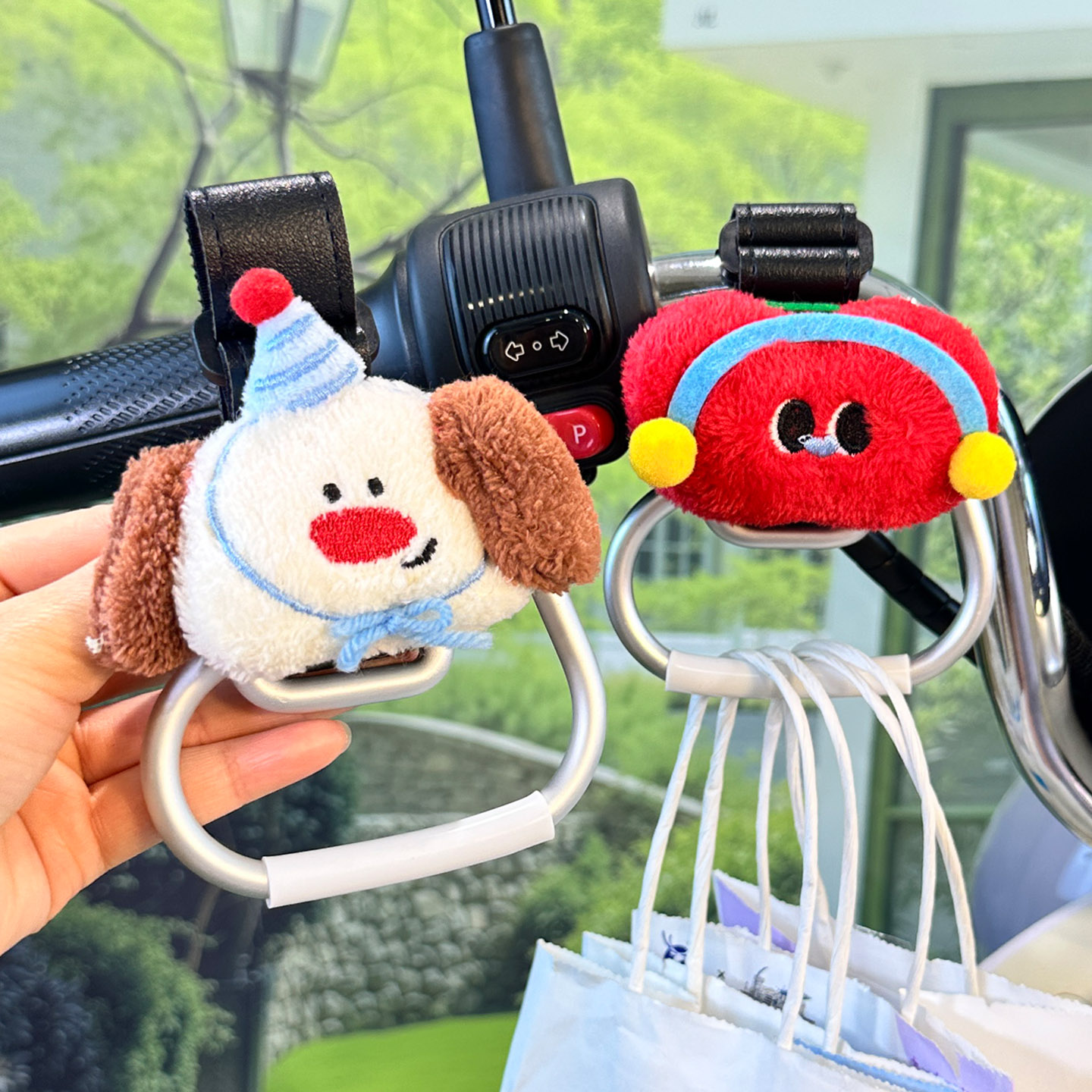 电动车挂钩前置通用电瓶车挂包