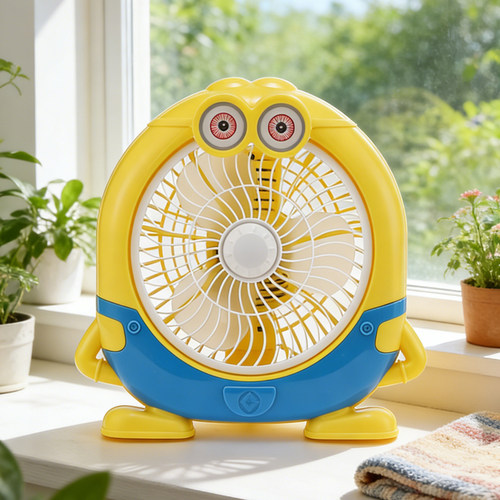 宿舍电风扇床上桌面静音迷你卡通台式电扇寝室出租房办公室小风扇